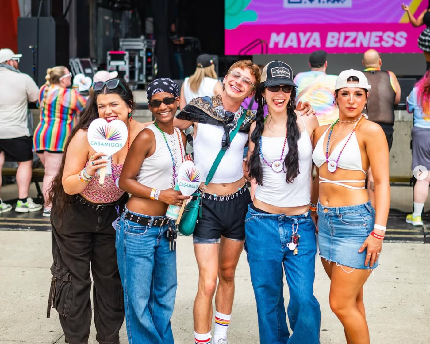 Attendees at All Out Music Festival