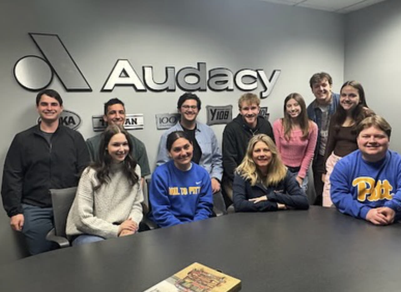 MEBA members visiting Audacy’s Pittsburgh studios